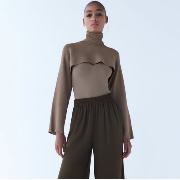 GORGEOUS ZARA NWT Arm Warmer Sweater - Picture 9 of 16